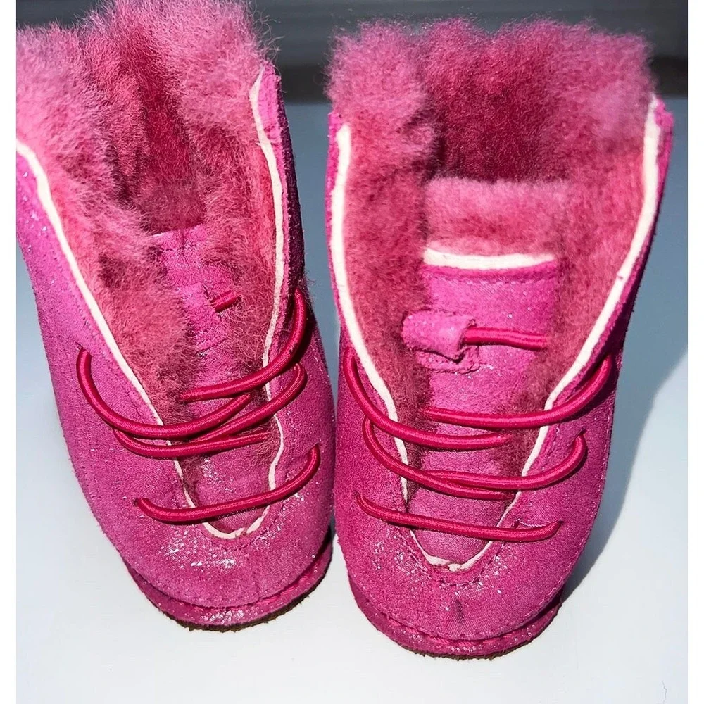 UGGS BOO Baby Toddler Hot Pink Size L New